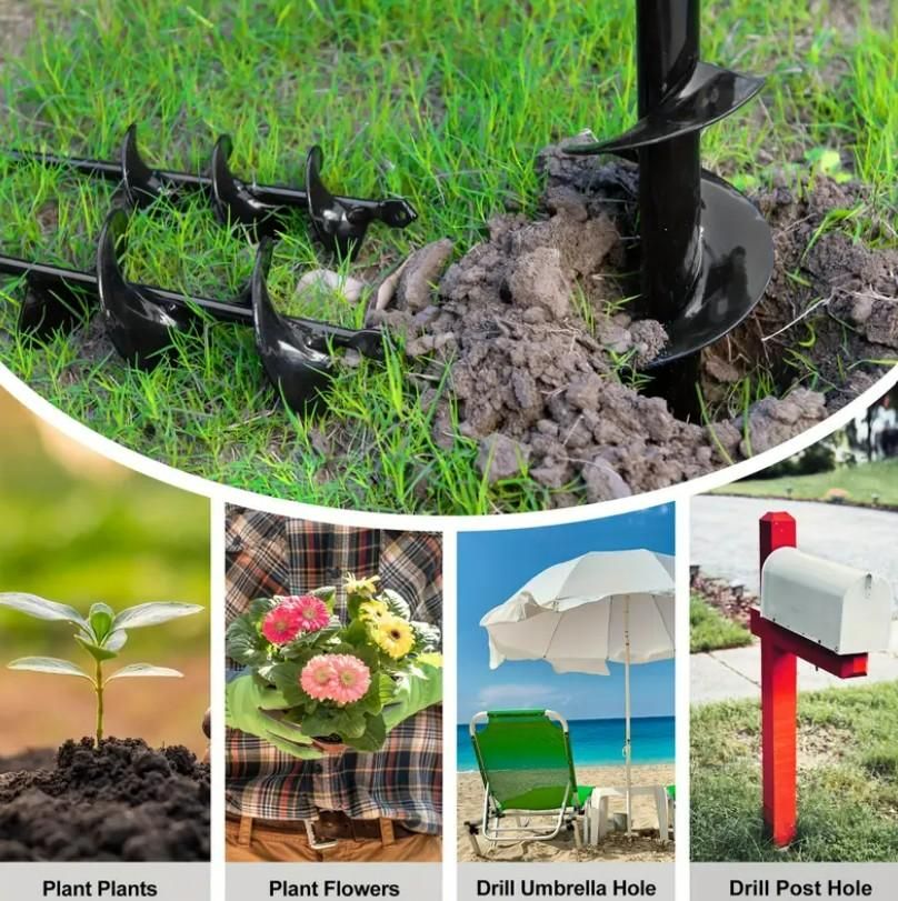 Spiral Hole Non Slip Earth Drill Planter